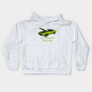 1970 Plymouth Barracuda. Kids Hoodie